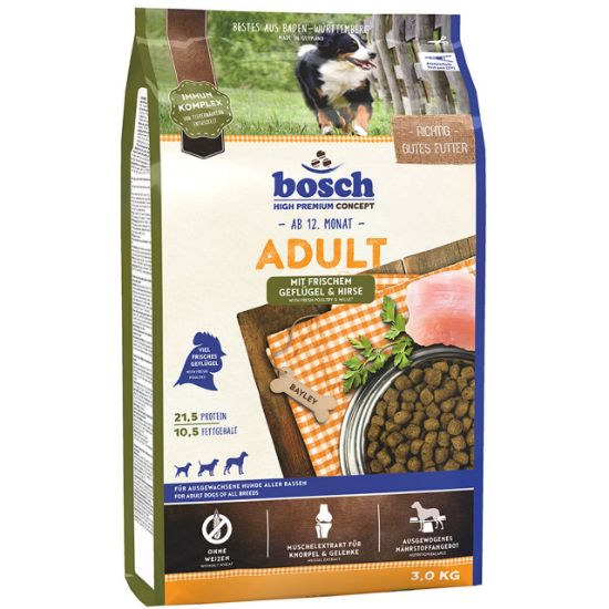 Bosch Adult Geflügel & Hirse Hunde Trockenfutter - 15 kg (Bosch)