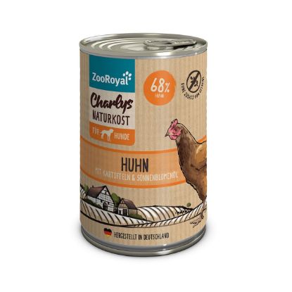 ZooRoyal Charlys Naturkost Huhn, Kartoffeln & Sonnenblumenöl 6x400g (ZooRoyal Charlys Naturkost)