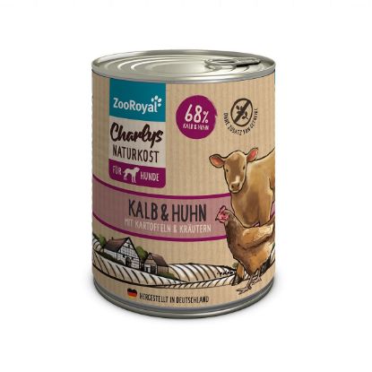 ZooRoyal Charlys Naturkost Kalb, Huhn, Kartoffeln & Kräuter 6x800g (ZooRoyal Charlys Naturkost)