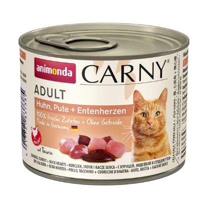 animonda Carny Adt Huhn, Pute und Entenherz 24x200g (Animonda)