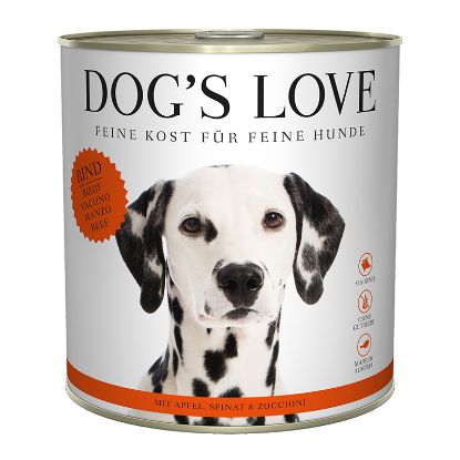 DOG'S LOVE Adult Classic 6x800g Rind mit Apfel & Spinat (Dog's Love)