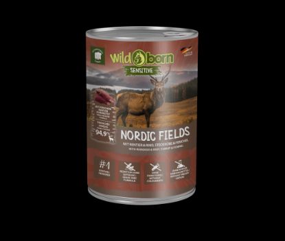 6 x 400g, WILDBORN Nordic Fields Hundefutter mit Rentier & Rind ()