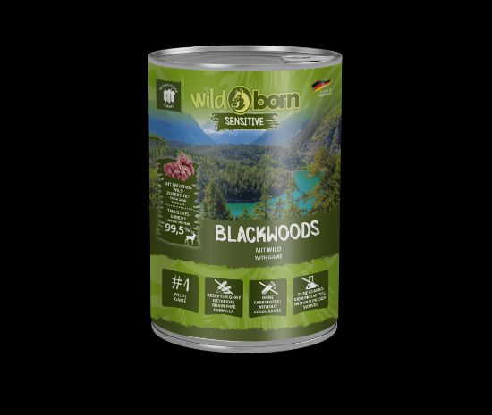 6 x 400g, WILDBORN Blackwoods Hundefutter mit Wild ()