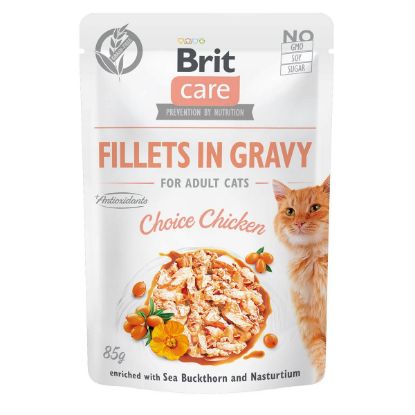 Brit Care Cat Fillets in Gravy Choice Chicken 24x85g (Brit Care)