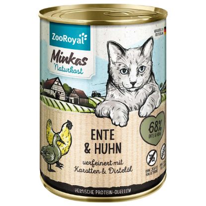 ZooRoyal Minkas Ente und Huhn mit Karotten 12x400g (ZooRoyal Minkas Naturkost)