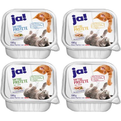 ja! Katzennassfutter Mixpaket Saftige Pastete 32x100g (ja)