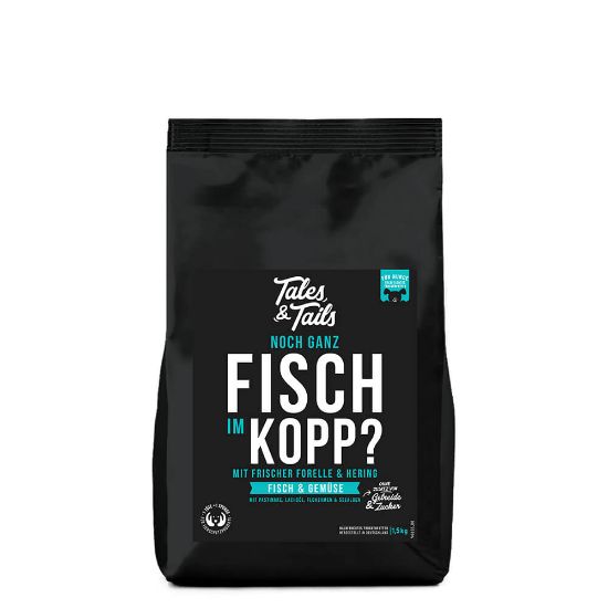 1,5 kg Probierbeutel softes Trockenfutter mit Fisch für Hunde (Tales&Tails)