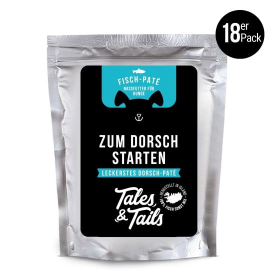 Dorschstarten - Nassfutter für Hunde aus 100% Dorsch (Tales&Tails)