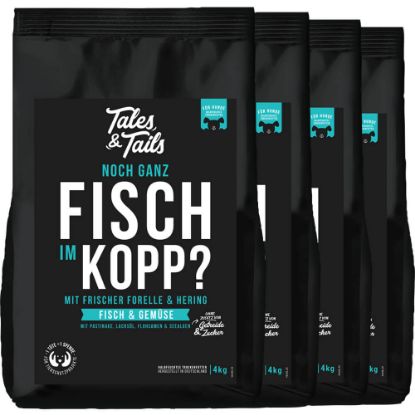 Abo - Noch ganz Fisch im Kopp? - softes Trockenfutter mit Fisch für Hunde (Tales and Tails GmbH)