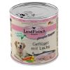 LandFleisch Dog Classic Geflügel mit Lachs 6x800g (Landfleisch Pur)