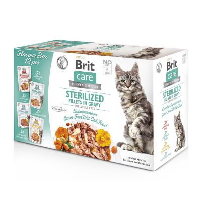 Brit Care Cat Box Fillets in Gravy Sterilized 12x85g (Brit Care)