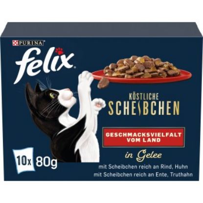 Felix  Köstliche Scheibchen 10 x 80 g Geschmacksvielfalt vom Land (Felix)