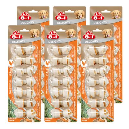 8in1 Delights Hundesnack Kauknochen Chicken/Huhn Größe XS bis L XS 6x7 Stück (8in1)