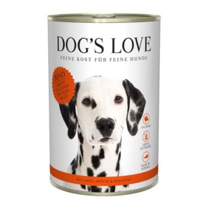 DOG'S LOVE Adult Classic 6x400g Rind mit Apfel & Spinat (Dog's Love)