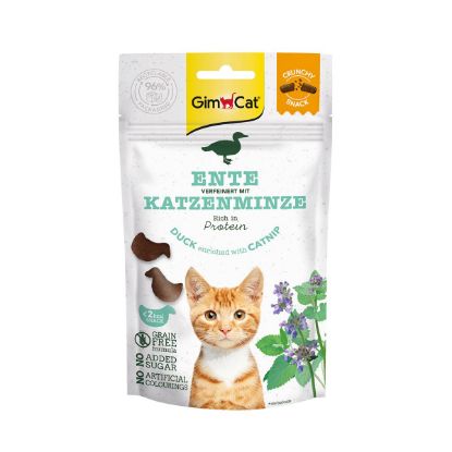 GimCat Crunchy Snacks Ente mit Katzenminze 50g (Gimcat)