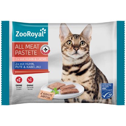 ZooRoyal All Meat Geflügel/Kabeljau und Huhn/Lachs 4x85g (ZooRoyal)