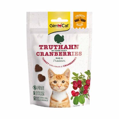 GimCat Crunchy Snacks Truthahn mit Cranberries 12x50g (Gimcat)