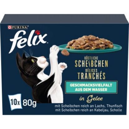 Felix  Köstliche Scheibchen 10 x 80 g Geschmacksvielfalt aus dem Wasser (Felix)