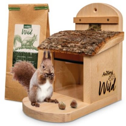 AniForte Wild Eichhörnchen Futterhaus + 200 g Futter (AniForte)