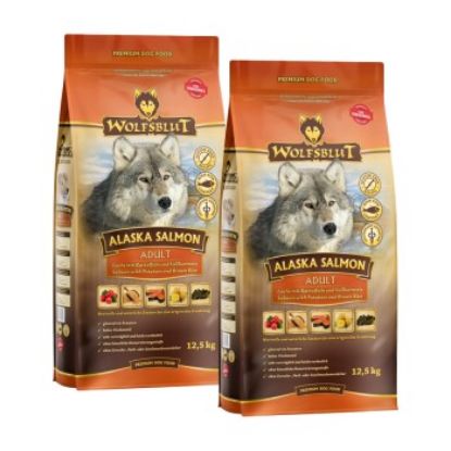 WOLFSBLUT Adult Alaska, mit Lachs und Kartoffel 2x12,5 kg (Wolfsblut)