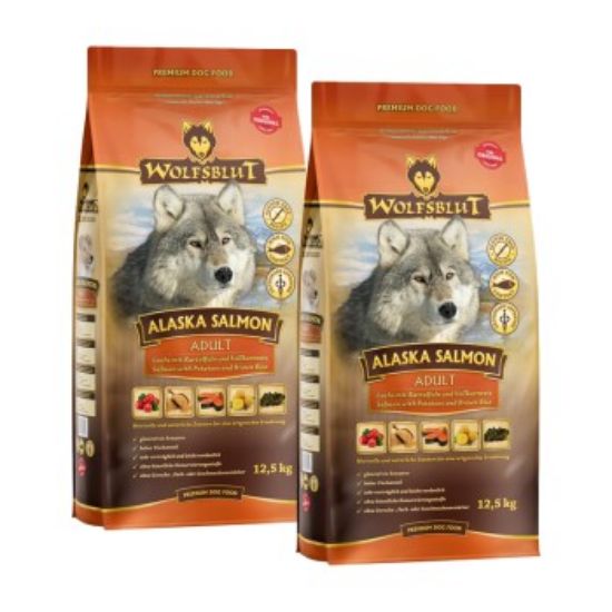 WOLFSBLUT Adult Alaska, mit Lachs und Kartoffel 2x12,5 kg (Wolfsblut)