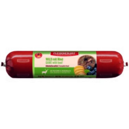 Fleischeslust Nassfutter Hund Classic Adult Rind & Wild 12x800 g (Fleischeslust)