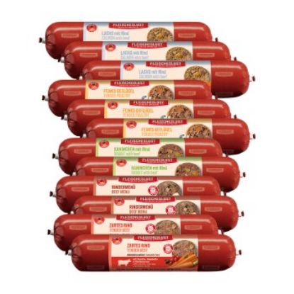 Fleischeslust Nassfutter Hund Classic Adult Gemischtes Sortiment 12x800 g (Fleischeslust)