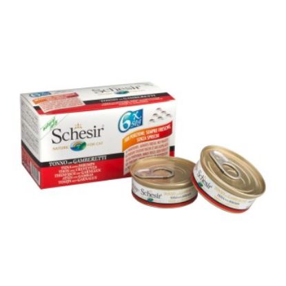 Schesir 24x50g Thunfisch mit Garnelen (Schesir)