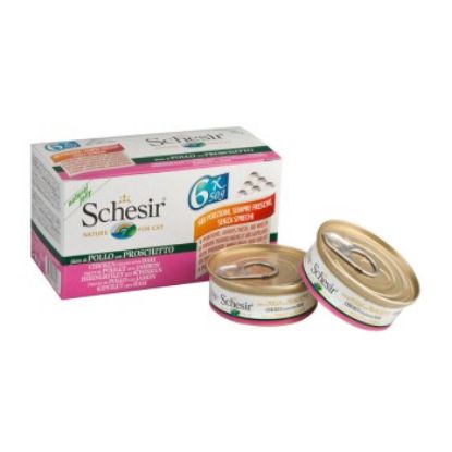 Schesir 24x50g Jelly: Hühnerfilet mit Schinken (Schesir)